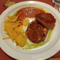 Hamburguesa de alubias rojas, quinoa y calabacín (vegano) at Sarasate in Pamplona