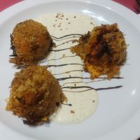 Albóndigas de calabaza y setas con ali oli vegano SG.V at Sarasate in Pamplona