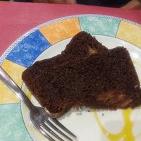 Bizcocho vegano de pera y cacao V. at Sarasate in Pamplona