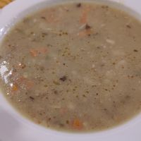 Crema de castañas y setas #Veganuary at Sarasate in Pamplona