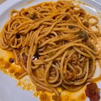 Spaghetti bolognese at Sarasate in Pamplona