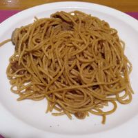 Menu of the day / Main course / Spaguetti + mushrooms at Sarasate in Pamplona