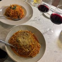 plant-based spaghetti bolognese  at Il Fornello - Danforth Ave in Toronto