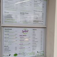 Broad menu options at Vegan Fine Foods in Fort Lauderdale