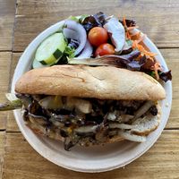 Wild mushroom Philly  at Vegan Fine Foods in Fort Lauderdale