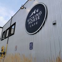 Outside at Kicking Horse Cafe in Invermere