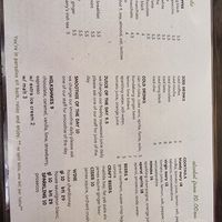 Drinks menu at Cafe Fresq in Port Douglas