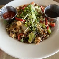 Quinoa stirfry   at Flore in Los Angeles