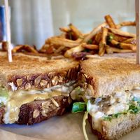 Tempeh Tu-No Melt ! So so delicious 🤤   at Flore in Los Angeles