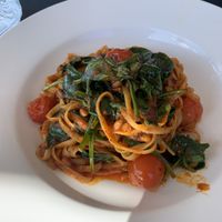 Linguini - no cheese, very heart-warming and nourishing   at The River Cafe in Beauty Point