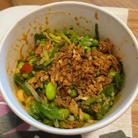 Korean style stir fry udon noodles  at Itsu - Wimbledon in South West London