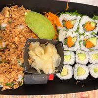 Veg sushi set  at Itsu - Wimbledon in South West London