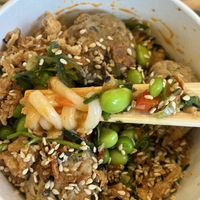 Spicy Korean noodle - I added the sesame   at Itsu in Reading