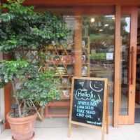 Friendly sign  at Natural Mart in Tokyo