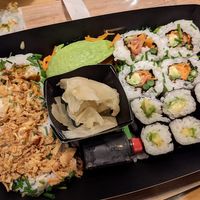 Veggie sushi at Itsu in Cambridge