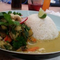 Vegan Curry Bowl at Lulu Cafe in Dakar