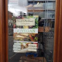 vegan take out coming soon poster at Grains & Green in East London