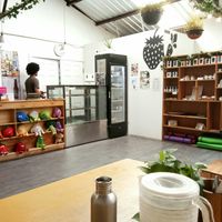 Counter and shop at Nourish Cafe in Bangkok