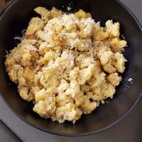 Vegan mac and cheese at Nourish Cafe in Bangkok