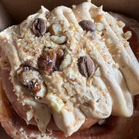 Coffee and walnut cinnamon bun   at Vutie Beets in Letchworth