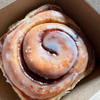 Cinnamon bun   at Vutie Beets in Letchworth