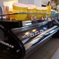 Great espresso machine at Vutie Beets in Letchworth