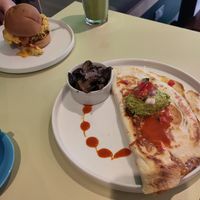 Breakfast quesadilla at Vutie Beets in Letchworth