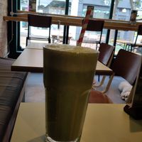 Peanut butter smoothie at Vutie Beets in Letchworth