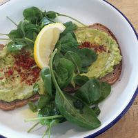 bread with avocado at YellowBird Coffee in Bremen