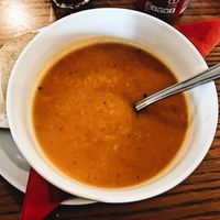 Sweet Potato Vegan Soup  at West Coast Delicatessen in Ullapool