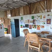 Seating area at Mlima Sayuni Art and Vegetarian Rastaurant in Dar Es Salaam