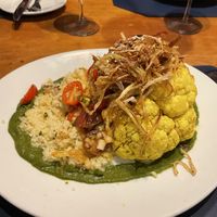Cauliflower steak at Clayton's Siesta Grille in Sarasota