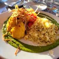 Cauliflower "steak" with quinoa at Clayton's Siesta Grille in Sarasota