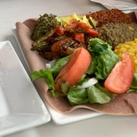 Special Vegan Combo, I think? at CherCher Ethiopian Cuisine in Bethesda