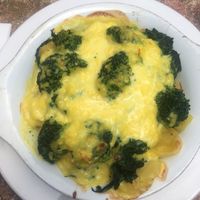 Broccoli instead of mushrooms at Kartoffel Restaurant Kiste in Trier