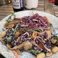 Vegan heura bowl  at Kino in Barcelona