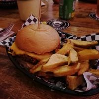 Vegan cheeseburger at Kino in Barcelona
