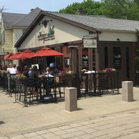 Outdoor seating at Anejo Mexican Bistro in Falmouth