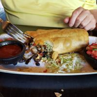 Vegan Chimichanga at Anejo Mexican Bistro in Falmouth