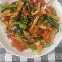 Pasta primavera at Zia's Caffe in Kaneohe