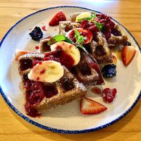 Cinnamon waffles  at Amongst Few in Dubai
