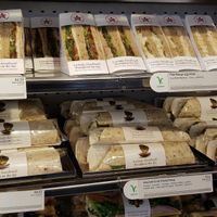 Vegan things in bread at Pret A Manger - Brompton Rd in South West London