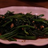 Green veggies at Little Spice in Kanazawa