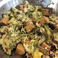 The Sunshine rice bowl with tofu after the ingredients were mixed ... at Alma Mexicana in Winston-salem