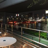 View from our table  at Asics Connection in Tokyo