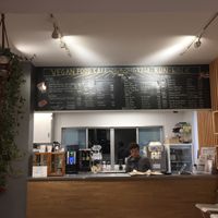 Kitchen and Menu at Asics Connection in Tokyo