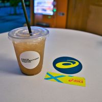 Home made Ginger Ale at Asics Connection in Tokyo