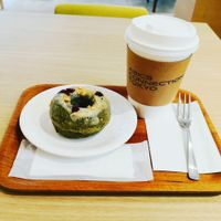 Hot donut! Yummy at Asics Connection in Tokyo