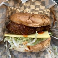 Buffalo Burger at Rudy's Dirty Vegan Diner in North West London