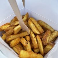 Fries at Rudy's Dirty Vegan Diner in North West London